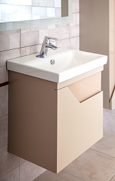 Бриклаер Мебель для ванной Брайтон 60 глиняный серый – фотография-3